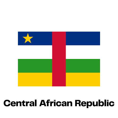 Central-African-Republic National Flag