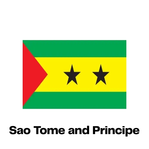 São Tomé and Príncipe National Flag